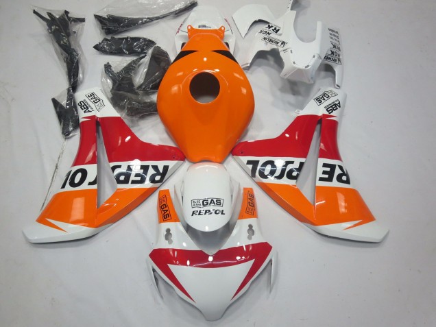 2008-2011 Honda CBR1000RR Motorcycle Fairings - Orange White Red Glossy Black Repsol Australia