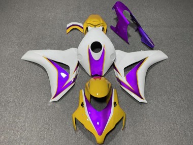 Affordable 2008-2011 Honda CBR1000RR Motorcycle Fairings - White Yellow Purple Australia