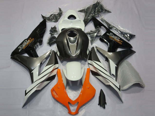 2007-2008 Honda CBR600RR Motorcycle Fairings - White Grey Glossy Black Australia