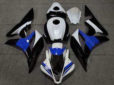 Affordable 2007-2008 Honda CBR600RR Motorcycle Fairings - White Blue Glossy Black Australia