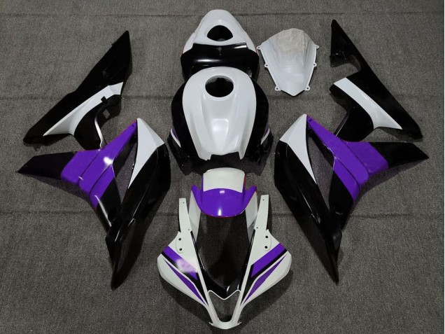 2007-2008 Honda CBR600RR Motorcycle Fairings - White Purple Glossy Black Australia