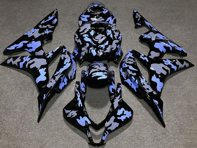 2007-2008 Honda CBR600RR Motorcycle Fairing - Blue Grey Camouflage Australia