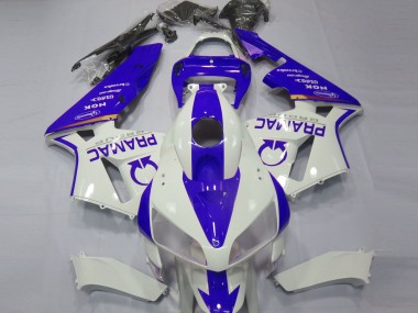 Affordable 2005-2006 Honda CBR600RR Motorcycle Fairings - White Blue Pramac Australia