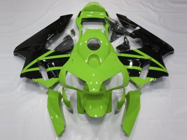 Affordable 2003-2004 Honda CBR600RR Motorcycle Fairing Kits - Green Glossy Black Australia