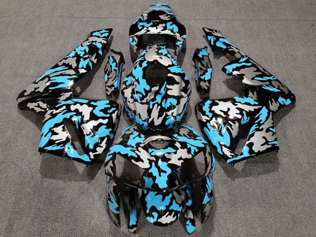 2005-2006 Honda CBR600RR Motorcycle Fairings - Camouflage Light Blue Australia