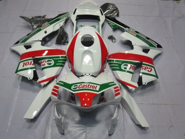 Affordable 2003-2004 Honda CBR600RR Motorcycle Fairings - White Red Green Castrol Australia