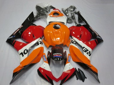 Affordable 2009-2012 Honda CBR600RR Motorcycle Fairings - Orange White Red Glossy Black Repsol HRC Australia
