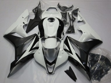 Affordable 2007-2008 Honda CBR600RR Motorcycle Fairing Kits - White Matte Black Australia