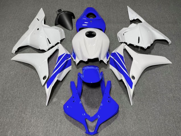 2009-2012 Honda CBR600RR Motorcycle Fairings - White Blue Stripe Australia