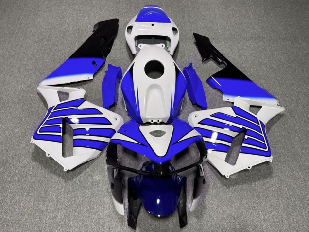 2005-2006 Honda CBR600RR Motorcycle Fairings - White Blue Wings Australia