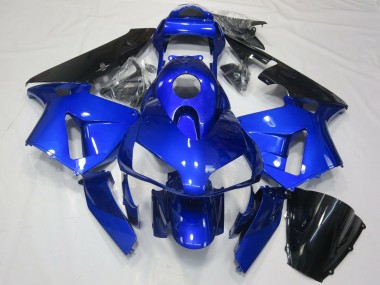 Affordable 2003-2004 Honda CBR600RR Motorcycle Fairing - Blue Glossy Black Australia