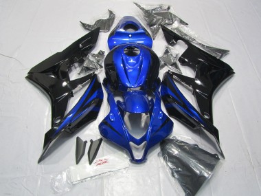 Affordable 2007-2008 Honda CBR600RR Motorcycle Fairing Kits - Blue Glossy Black Australia