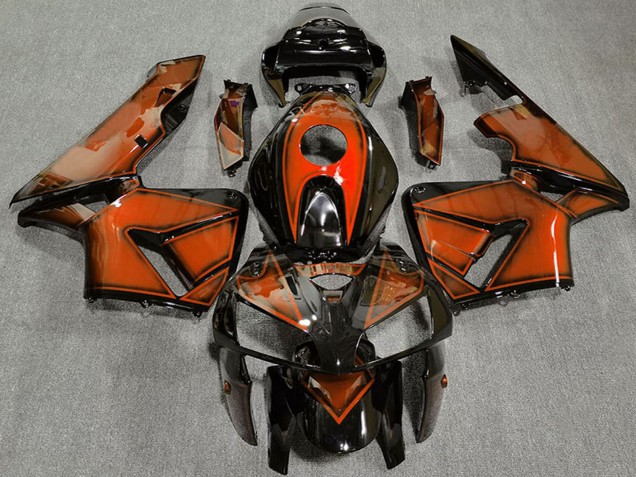 2005-2006 Honda CBR600RR Motorcycle Fairings - Deep Orange Australia