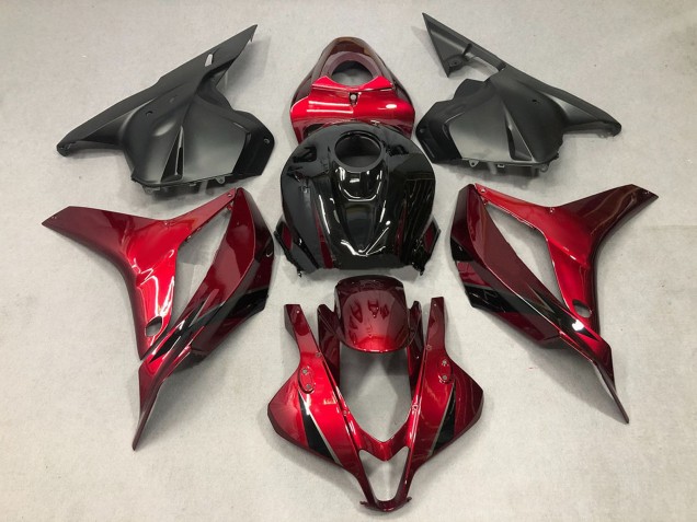 2009-2012 Honda CBR600RR Motorcycle Fairing - Red Glossy Black OEM Style Australia