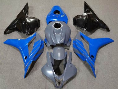 Affordable 2009-2012 Honda CBR600RR Motorcycle Fairings - Grey Blue Glossy Black Australia