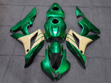 Affordable 2007-2008 Honda CBR600RR Motorcycle Fairings - Emerald Green Tan Australia