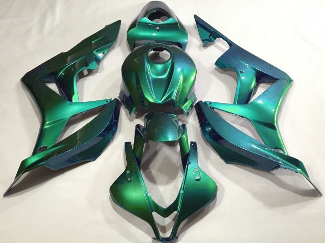 2007-2008 Honda CBR600RR Motorcycle Fairings - Emerald Green Plain Australia