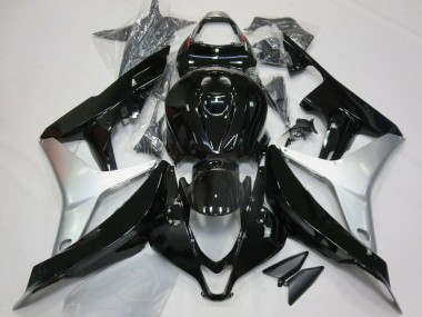 Affordable 2007-2008 Honda CBR600RR Motorcycle Fairings - Silver Glossy Black Australia