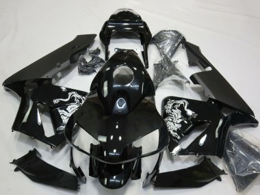 Affordable 2003-2004 Honda CBR600RR Motorcycle Fairings - Glossy Black Special Design Australia