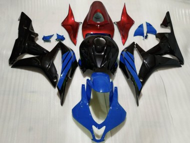 Affordable 2007-2008 Honda CBR600RR Motorcycle Fairings - Red Blue Glossy Black Australia