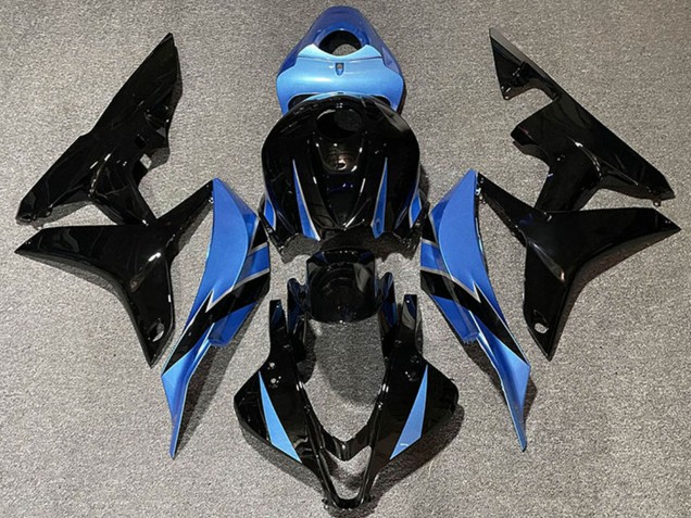 2007-2008 Honda CBR600RR Motorcycle Fairings - Light Blue Glossy Black Australia