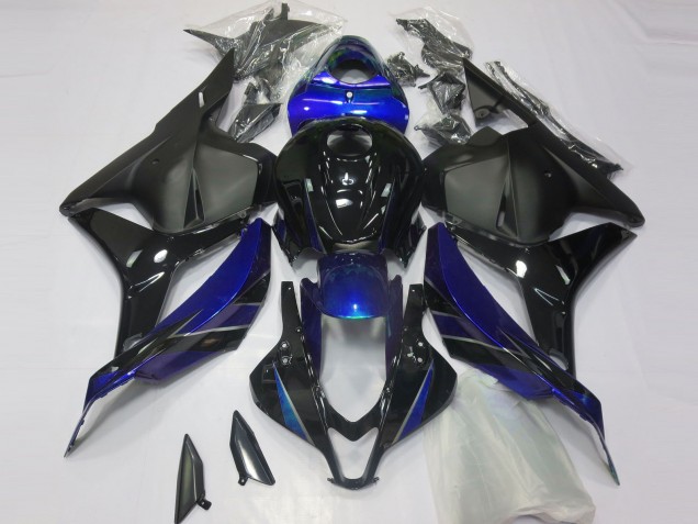 2009-2012 Honda CBR600RR Motorcycle Fairing - Blue Glossy Black Matte Black Australia