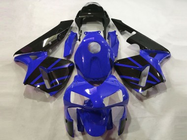 Affordable 2003-2004 Honda CBR600RR Motorcycle Fairings - Blue Glossy Black OEM Style Australia