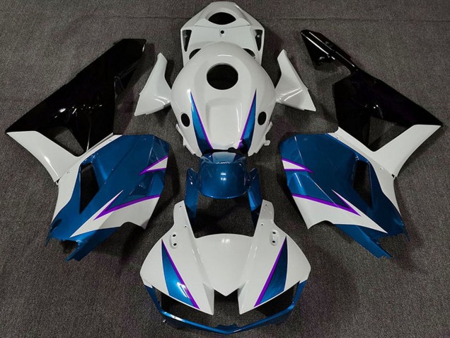 2013-2023 Honda CBR600RR Motorcycle Fairing - White Blue Glossy Black Australia