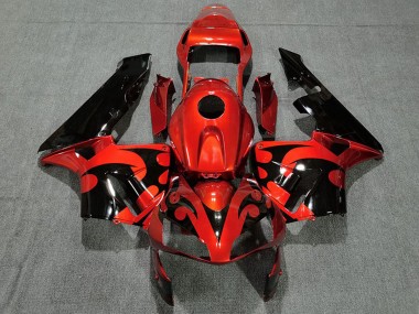 Affordable 2003-2004 Honda CBR600RR Motorcycle Fairing - Red Glossy Black Australia