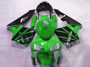 Affordable 2003-2004 Honda CBR600RR Motorcycle Fairings - Green Glossy Black OEM Style Australia