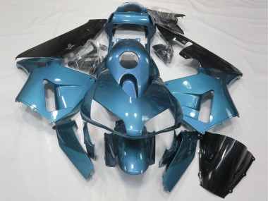 Affordable 2003-2004 Honda CBR600RR Motorcycle Fairing - Light Blue Glossy Black Australia