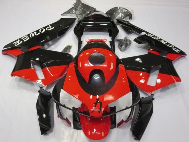 Affordable 2003-2004 Honda CBR600RR Motorcycle Fairings - Red Glossy Black Power Australia