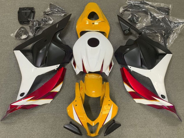 2009-2012 Honda CBR600RR Motorcycle Fairings - White Red Yellow Matte Black Australia