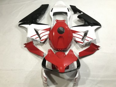 Affordable 2003-2004 Honda CBR600RR Motorcycle Fairings - White Red Glossy Black Australia