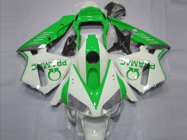 Affordable 2003-2004 Honda CBR600RR Motorcycle Fairings - White Green Pramac Australia