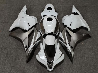 Affordable 2009-2012 Honda CBR600RR Motorcycle Fairings - White Silver Glossy Black Australia