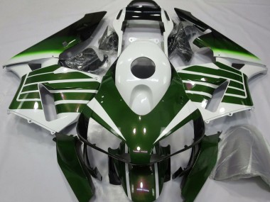 Affordable 2003-2004 Honda CBR600RR Motorcycle Fairings - White Green Fade Australia