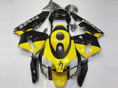 Affordable 2003-2004 Honda CBR600RR Motorcycle Fairings - Yellow Glossy Black Power Australia