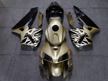 Affordable 2005-2006 Honda CBR600RR Motorcycle Fairings - Gold Black White Australia