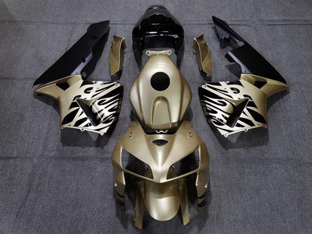 2005-2006 Honda CBR600RR Motorcycle Fairings - Gold Black White Australia