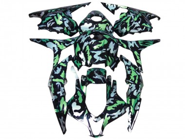 Affordable 2009-2012 Honda CBR600RR Motorcycle Fairings - Green Grey Camouflage Australia