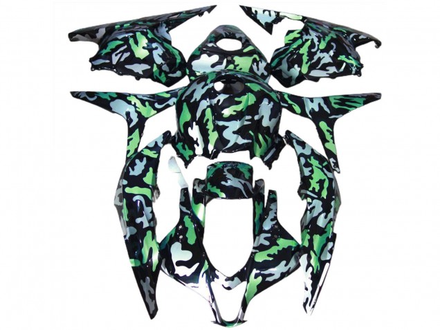 2009-2012 Honda CBR600RR Motorcycle Fairings - Green Grey Camouflage Australia