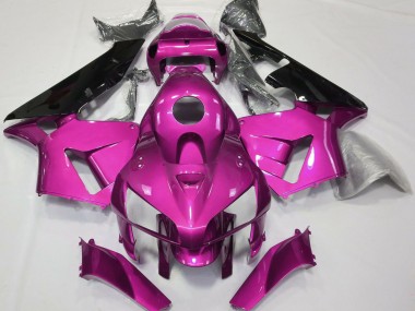 Affordable 2005-2006 Honda CBR600RR Motorcycle Fairings - Hot Pink Black CBR Style Australia