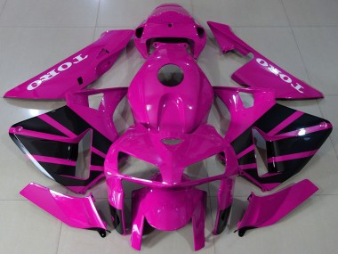 Affordable 2005-2006 Honda CBR600RR Motorcycle Fairings - Hot Pink Black OEM Style Australia