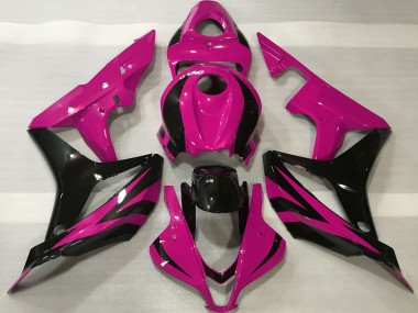 Affordable 2007-2008 Honda CBR600RR Motorcycle Fairing - Pink Glossy Black OEM Style Australia