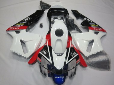 Affordable 2003-2004 Honda CBR600RR Motorcycle Fairings - White Red Blue Glossy Black Lee Australia
