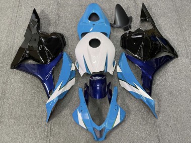 Affordable 2009-2012 Honda CBR600RR Motorcycle Fairing - White Blue Glossy Black Australia