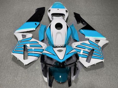 Affordable 2005-2006 Honda CBR600RR Motorcycle Fairings - White Light Blue Wings Australia