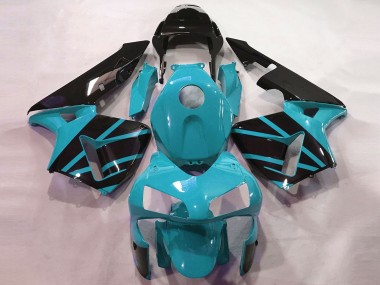 Affordable 2003-2004 Honda CBR600RR Motorcycle Fairings - Light Blue Glossy Black OEM Style Australia