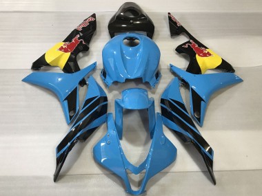 Affordable 2007-2008 Honda CBR600RR Motorcycle Fairings - Light Blue Yellow Glossy Black Red Bull Australia